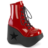 5 Inch Platform DYNAMITE-106 Red Patent